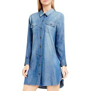 Two by Vince Camuto Denim Shirt Dress